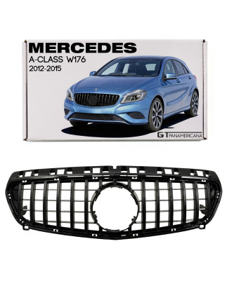 MERCEDES A-CLASS W176 2012-2015 PRE-RESTYLING MASCHERINA GT PANAMERICANA NERO (Cod. AP-50659_A4x4)