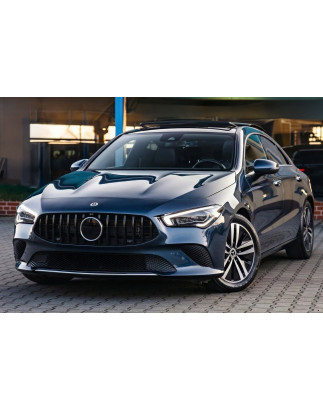 MERCEDES CLA C118 X118 2019-2025 CON TELECAMERA E PDC X2 MASCHERINA GT PANAMERICANA NERO (Cod. AP-50