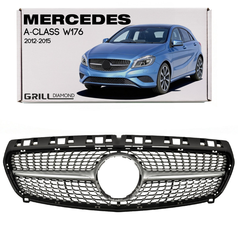MERCEDES A-CLASS W176 2012-2015 MERCEDES A-CLASS W176 2012-2015 PRE-RESTYLING MASCHERINA DIAMOND ARG