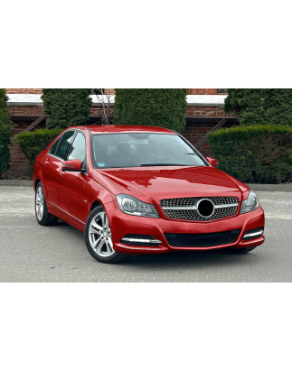 MERCEDES C-CLASS W204 2007-2014 MASCHERINA DIAMOND SILVER (Cod. AP-50663_A4x4)