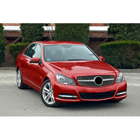 MERCEDES C-CLASS W204 2007-2014 MASCHERINA DIAMOND SILVER (Cod. AP-50663_A4x4)