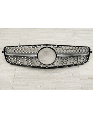 MERCEDES C-CLASS W204 2007-2014 MASCHERINA DIAMOND SILVER (Cod. AP-50663_A4x4)
