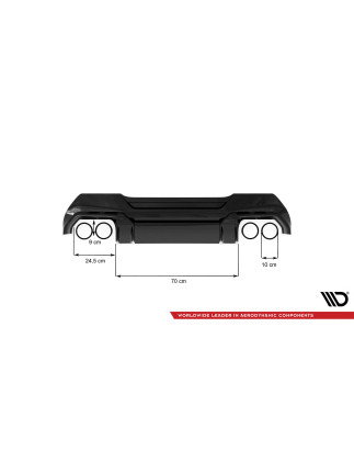 Sottoparaurti posteriore V.2 for BMW 1 M-Pack/ M135i / 128ti F40 (Cod. M-BM-1-40-MPACK-RS2G)
