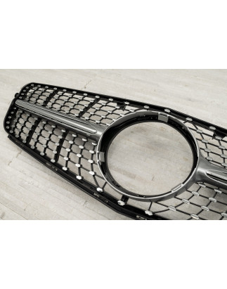 MERCEDES C-CLASS W204 2007-2014 MASCHERINA DIAMOND SILVER (Cod. AP-50663_A4x4)