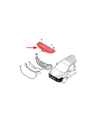 HYUNDAI IX35 LM 2010-2015 MASCHERINA RADIATORE MASCHERINA CROMATO 863512Y000 (Cod. AP-50756_A4x4)