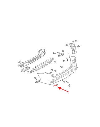 MAZDA 3 III BM 2014-2018 POSTERIORE CATARIFRANGENTE PARAURTI SINISTRO D350515L0E (Cod. AP-51308_A4x4