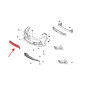 TOYOTA COROLLA XI E16 2016-2019 RESTYLING GRIGLIA PARAURTI ANTERIORE 5311202690 (Cod. AP-50834_A4x4)