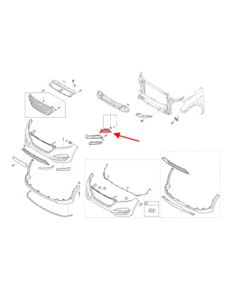 HYUNDAI TUCSON III TL 2015-2018 PRE-RESTYLING FENDINEBBIA ANTERIORE SINISTRA 92201D7000 (Cod. AP-508