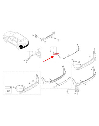 HYUNDAI TUCSON III TL 2015-2018 PRE-RESTYLING FENDINEBBIA POSTERIORE SINISTRA 92405D7000 (Cod. AP-50