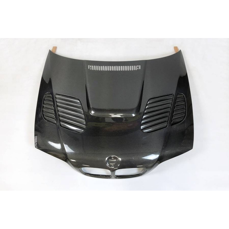 Cofano Carbonio BMW E46 98-01 2P Look M3 GTR (Cod. E-TCB7006) Cofano Carbonio BMW E46 98-01 2P Look M3 GTR (Cod. E-TCB7006)