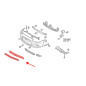 MITSUBISHI LANCER VIII EX 2008-2016 berlina MASCHERINA MASCHERINA SPORTIVA RADIATORE CROMATO 7450A09