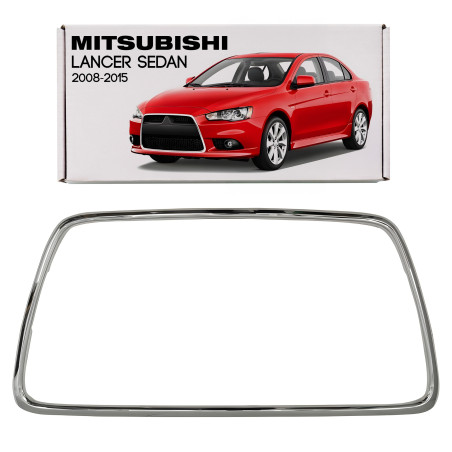 MITSUBISHI LANCER VIII berlina 2008-2015 CROMATA CORNICE ATTORNO MASCHERINA 6400B398 + VITI (Cod. AP