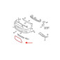 MITSUBISHI LANCER VIII berlina 2008-2015 CROMATA CORNICE ATTORNO MASCHERINA 6400B398 + VITI (Cod. AP