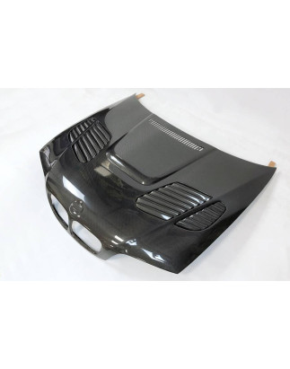 Cofano Carbonio BMW E46 98-01 2P Look M3 GTR (Cod. E-TCB7006)