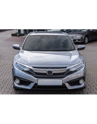 HONDA CIVIC X 2016-2019 PRE-RESTYLING MASCHERINA MASCHERINA CROMATO 71121TBAA01 (Cod. AP-50980_A4x4)
