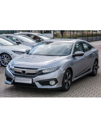 HONDA CIVIC X 2016-2019 PRE-RESTYLING MASCHERINA MASCHERINA CROMATO 71121TBAA01 (Cod. AP-50980_A4x4)