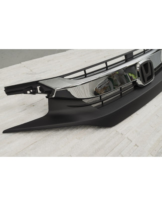 HONDA CIVIC X 2016-2019 PRE-RESTYLING MASCHERINA MASCHERINA CROMATO 71121TBAA01 (Cod. AP-50980_A4x4)