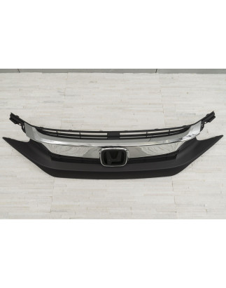 HONDA CIVIC X 2016-2019 PRE-RESTYLING MASCHERINA MASCHERINA CROMATO 71121TBAA01 (Cod. AP-50980_A4x4)