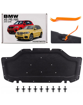 BMW X5 F15 F85 2013-2018 PANNELLO FONOASSORBENTE COFANO 51487284629 (Cod. AP-51001_A4x4)