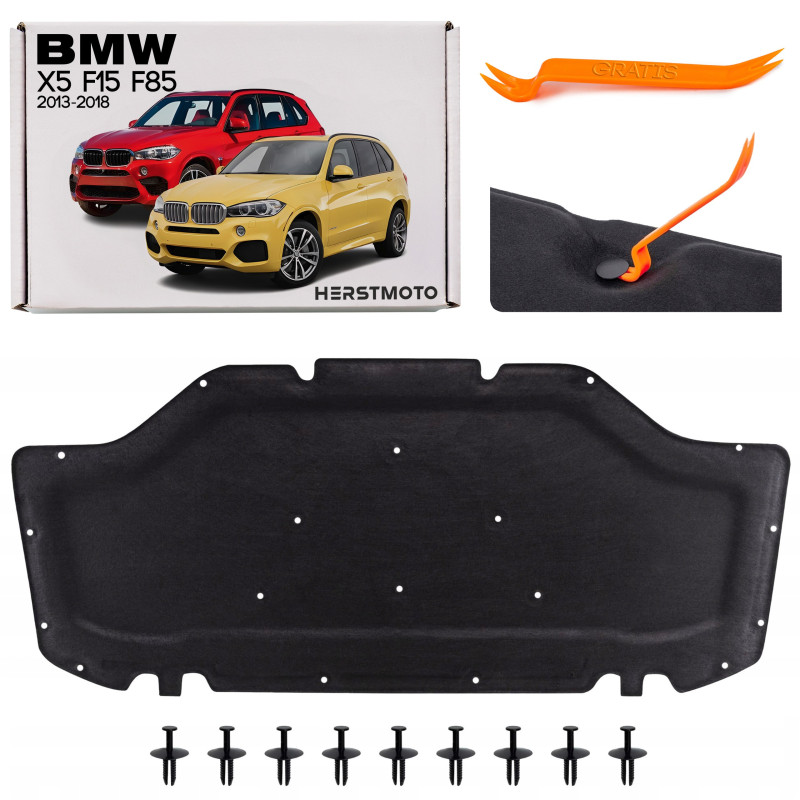 BMW X5 F15 F85 2013-2018 PANNELLO FONOASSORBENTE COFANO 51487284629 (Cod. AP-51001_A4x4)