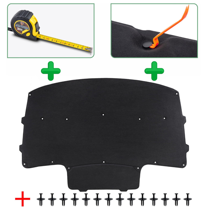 BMW SERIA 5 E39 berlina 1995-2004 PANNELLO FONOASSORBENTE COFANO 51488159483 (Cod. AP-51002_A4x4)