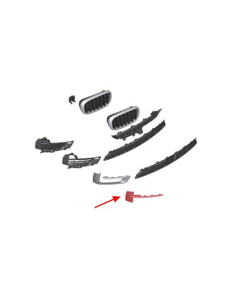 BMW X5 F15 2013-2018 DECORATIVA MODANATURA DESTRA GRIGLIE PARAURTI 51117303114 (Cod. AP-51023_A4x4)
