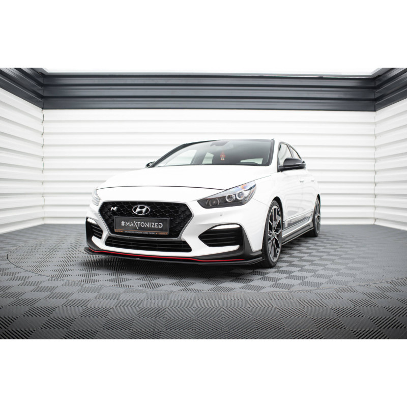 SPLITTER ANTERIORE street pro + Flaps Hyundai I30 N Mk3  / Fastback (Cod. M-HYI303NCNC-FD2B+FSF1G)