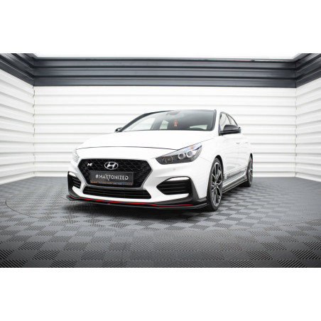 SPLITTER ANTERIORE street pro + Flaps Hyundai I30 N Mk3  / Fastback (Cod. M-HYI303NCNC-FD2B+FSF1G)