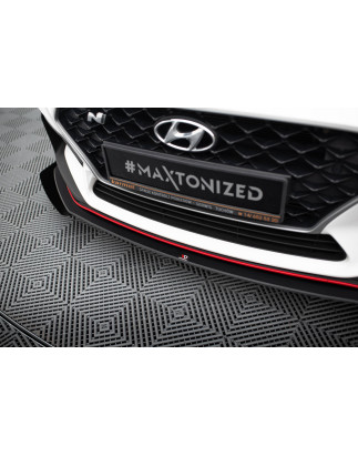 SPLITTER ANTERIORE street pro + Flaps Hyundai I30 N Mk3  / Fastback (Cod. M-HYI303NCNC-FD2B+FSF1G)