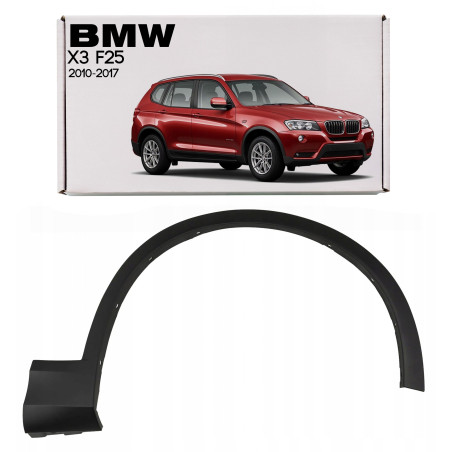 BMW X3 F25 2010-2017 MODANATURA DESTRO ANTERIORE PARAFANGO 51777210082 (Cod. AP-51043_A4x4)