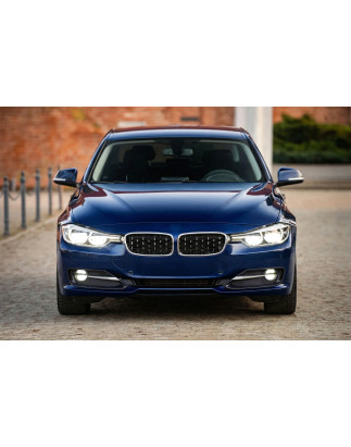 BMW SERIA 3 F30 F31 2011-2018 TUNING MASCHERINA ANTERIORE MASCHERINA DOPPIO RENE CROMATO (Cod. AP-51