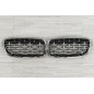 BMW SERIA 3 F30 F31 2011-2018 TUNING MASCHERINA ANTERIORE MASCHERINA DOPPIO RENE CROMATO (Cod. AP-51