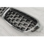 BMW SERIA 3 F30 F31 2011-2018 TUNING MASCHERINA ANTERIORE MASCHERINA DOPPIO RENE CROMATO (Cod. AP-51