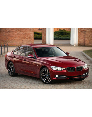 BMW SERIA 3 F30 F31 2011-2018 TUNING MASCHERINA ANTERIORE MASCHERINA DOPPIO RENE NERO (Cod. AP-51047
