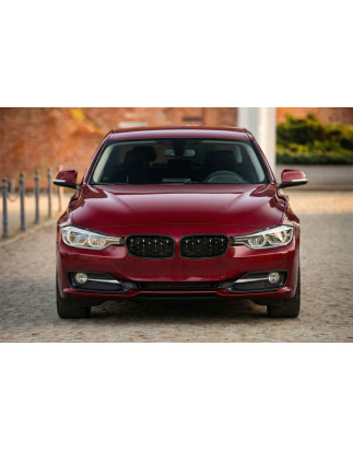BMW SERIA 3 F30 F31 2011-2018 TUNING MASCHERINA ANTERIORE MASCHERINA DOPPIO RENE NERO (Cod. AP-51047
