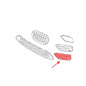 BMW X1 F48 2015-2018 PRE-RESTYLING GRIGLIA PARAURTI TAPPO SINISTRA 51117453981 (Cod. AP-51053_A4x4)