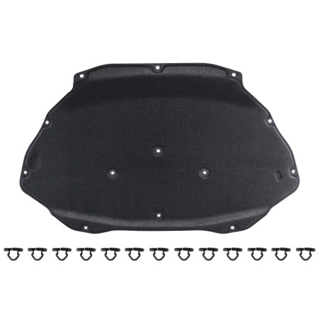 PORSCHE CAYENNE II 92A 2010-2017 PANNELLO FONOASSORBENTE COFANO KIT CON CLIP 95855683120 (Cod. AP-51