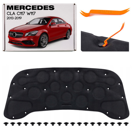 MERCEDES CLA C117 W117 2013-2019 PANNELLO FONOASSORBENTE COFANO A1176820026 (Cod. AP-51066_A4x4)