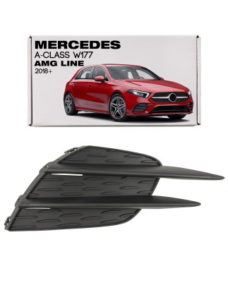 MERCEDES A-CLASS W177 2018+ AMG DESTRA TAPPO FENDINEBBIA GRIGLIA PARAURTI A1778858400 (Cod. AP-51084