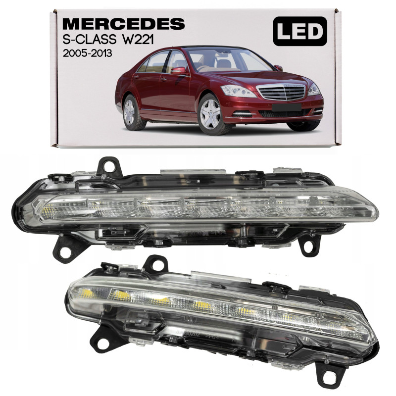 MERCEDES S-CLASS W221 2005-2013 FENDINEBBIA ANTERIORE DESTRA DRL LED A2218201856 (Cod. AP-51090_A4x4