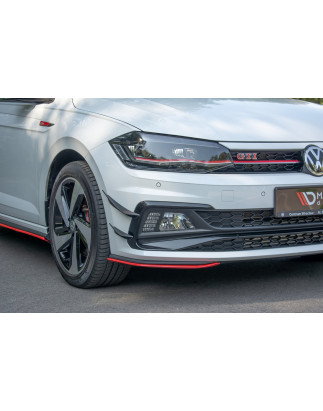 paraurti anteriore Wings (Canards) Volkswagen Polo GTI Mk6 (Cod. M-VW-PO-6-GTI-CAN1)