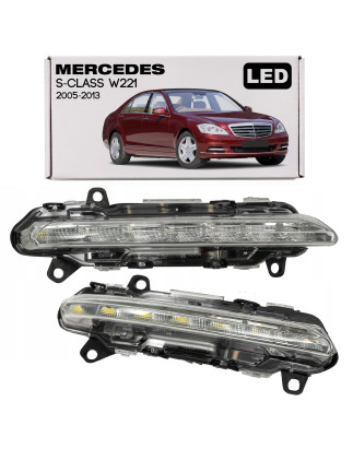 MERCEDES S-CLASS W221 2005-2013 FENDINEBBIA ANTERIORE DESTRA DRL LED A2218201856 (Cod. AP-51090_A4x4