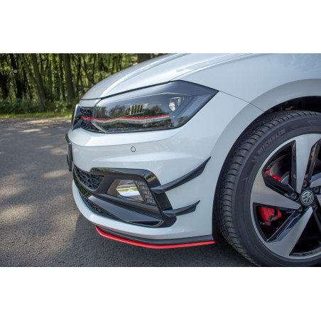 paraurti anteriore Wings (Canards) Volkswagen Polo GTI Mk6 (Cod. M-VW-PO-6-GTI-CAN1)