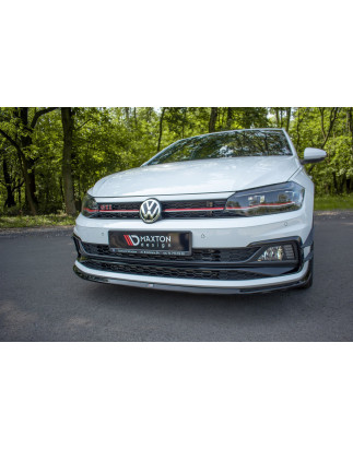 SPLITTER ANTERIORE V.3 Volkswagen Polo GTI / R-line Mk6 (Cod. M-VW-PO-6-GTI-FD3G)