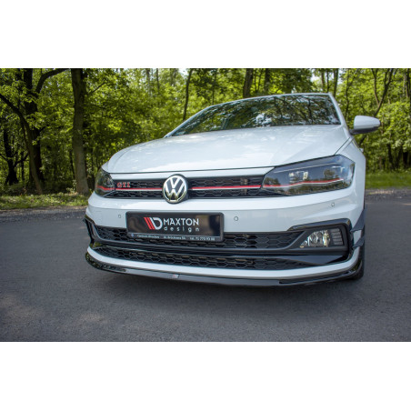 SPLITTER ANTERIORE V.3 Volkswagen Polo GTI / R-line Mk6 (Cod. M-VW-PO-6-GTI-FD3G)