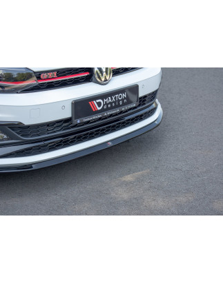 SPLITTER ANTERIORE V.3 Volkswagen Polo GTI / R-line Mk6 (Cod. M-VW-PO-6-GTI-FD3G)