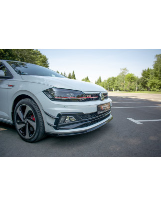 SPLITTER ANTERIORE V.3 Volkswagen Polo GTI / R-line Mk6 (Cod. M-VW-PO-6-GTI-FD3G)