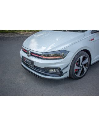SPLITTER ANTERIORE V.4 Volkswagen Polo GTI / R-line Mk6 (Cod. M-VW-PO-6-GTI-FD4G)