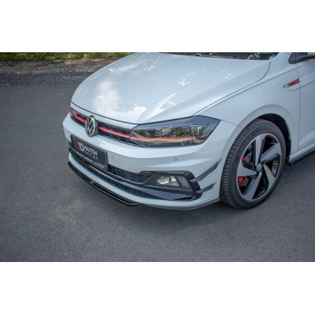 SPLITTER ANTERIORE V.4 Volkswagen Polo GTI / R-line Mk6 (Cod. M-VW-PO-6-GTI-FD4G)