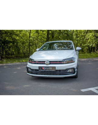 SPLITTER ANTERIORE V.4 Volkswagen Polo GTI / R-line Mk6 (Cod. M-VW-PO-6-GTI-FD4G)